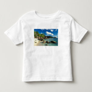 T-shirt Pour Les Tous Petits Seychelles, île de Mahe, plage d'Anse Royale. 3