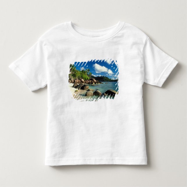 T-shirt Pour Les Tous Petits Seychelles, île de Mahé, plage d'Anse Royale.3 (Devant)