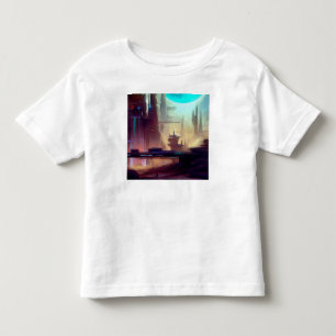 T-shirt Pour Les Tous Petits SF City sur une planète étrange 3