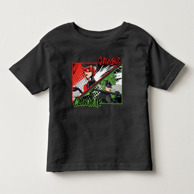 T-shirt Pour Les Tous Petits Shadybug et Noir glacé (Devant)