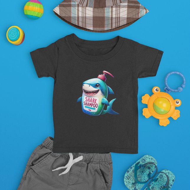 T-shirt Pour Les Tous Petits Shampooing joyeux pour requins (Créateur téléchargé)