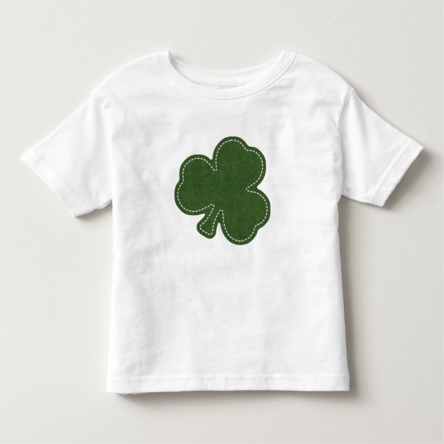 T-shirt Pour Les Tous Petits Shamrock irlandais de la Saint Patrick (Devant)