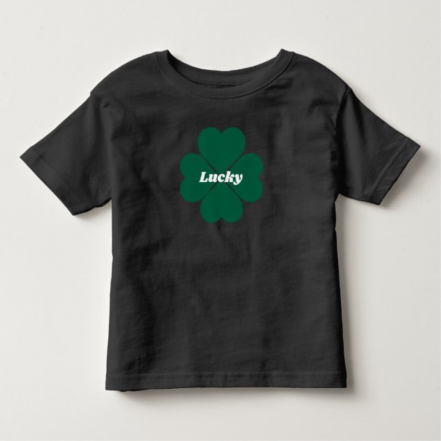 T-shirt Pour Les Tous Petits Shamrocks de St. Patty | caboton vert (Devant)