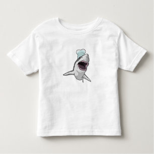 T-shirt Pour Les Tous Petits Shark as Cook