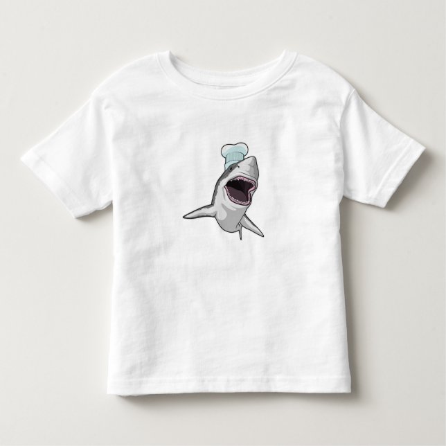 T-shirt Pour Les Tous Petits Shark as Cook (Devant)