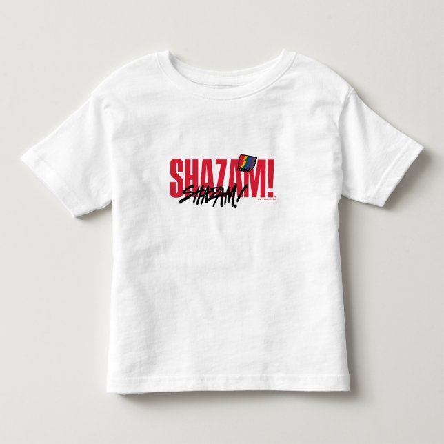 T-shirt Pour Les Tous Petits SHAZAM ! Furie des dieux | Logo des boulons arc-en (Devant)