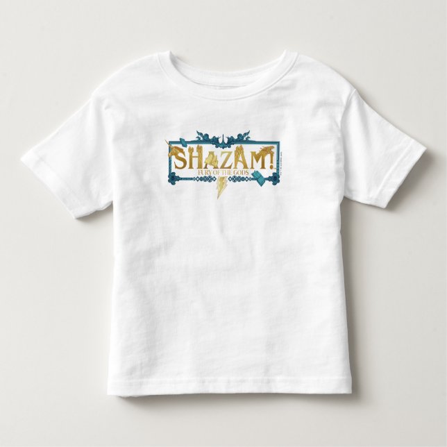 T-shirt Pour Les Tous Petits SHAZAM ! Furie des dieux | Logo mythique (Devant)