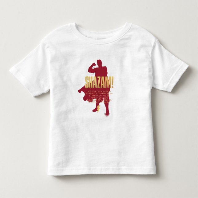 T-shirt Pour Les Tous Petits SHAZAM ! Furie des dieux | Silhouette Flexante (Devant)