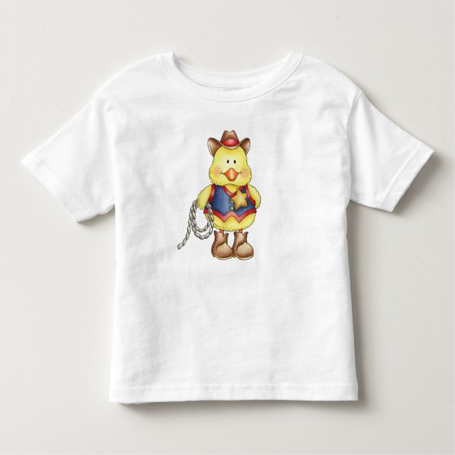 T-shirt Pour Les Tous Petits Sheriff Duck Baby Romper (Devant)