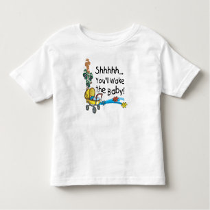 T-shirt Pour Les Tous Petits Shhh Wake the Baby