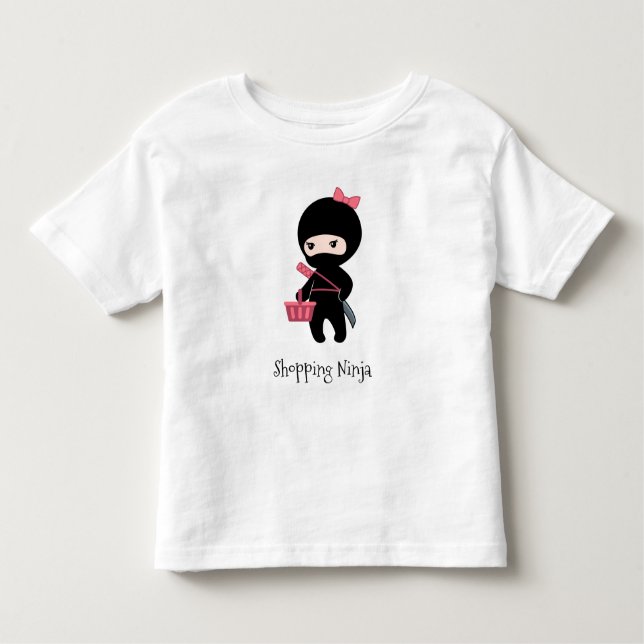 T-shirt Pour Les Tous Petits Shopping Ninja Girl (Devant)