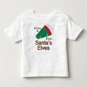 T-shirt Pour Les Tous Petits Shout Out pour Père Noël Elves