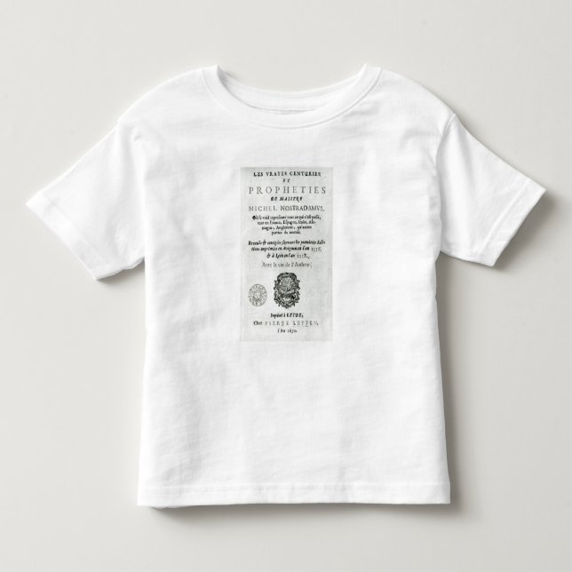 T-shirt Pour Les Tous Petits 'Siècles et Propheties de Les Vrayes (Devant)