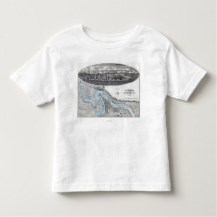 T-shirt Pour Les Tous Petits Siège de Vicksburg - carte panoramique 3 de guerre
