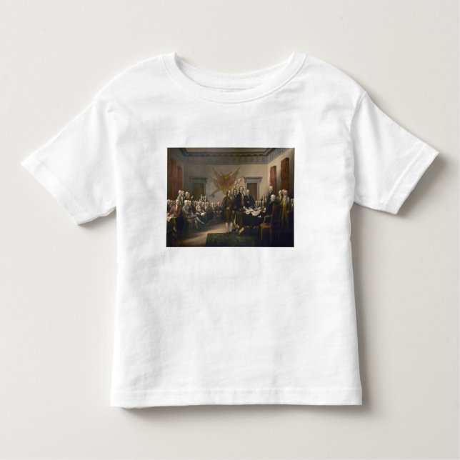 T-shirt Pour Les Tous Petits Signature de la Déclaration d'indépendance, 4 juil (Devant)