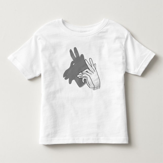 T-shirt Pour Les Tous Petits Silhouette à la main Billy Goat Grey (Devant)