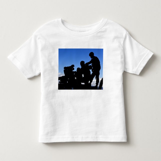 T-shirt Pour Les Tous Petits Silhouette des soldats (Devant)