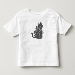 T-shirt Pour Les Tous Petits Silhouette du chat guerrier - Choisir la couleur a