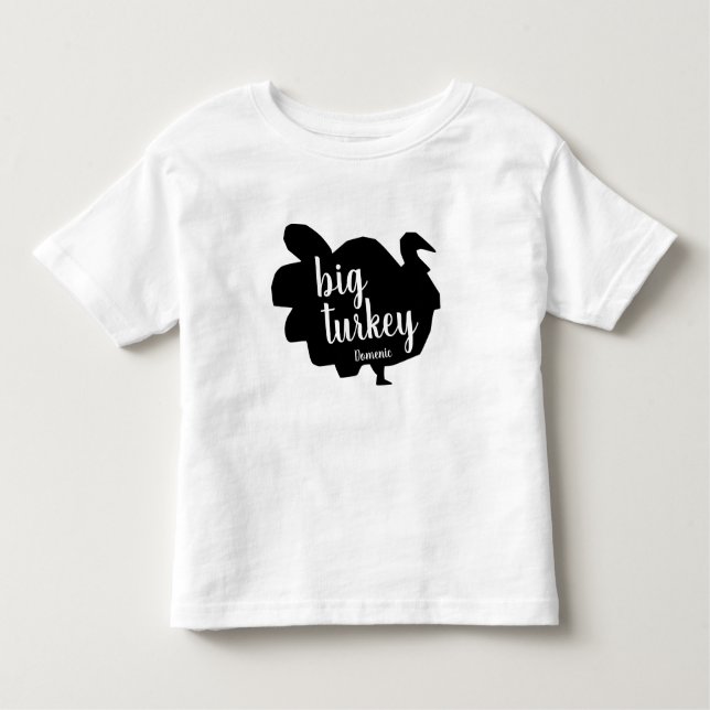 T-shirt Pour Les Tous Petits Silhouette Grande Turquie Thanksgiving (Devant)