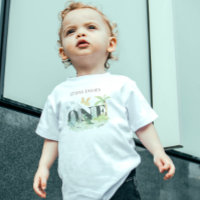 Simple Cute Dinosaur 1er Birthday Boy Watercolor