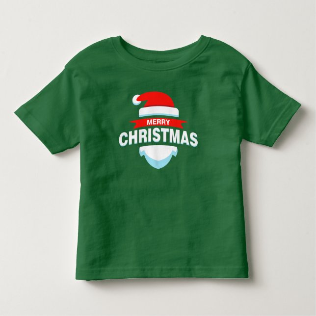 T-shirt Pour Les Tous Petits Simple Joyeux Noël Père Noël | Chemise (Devant)