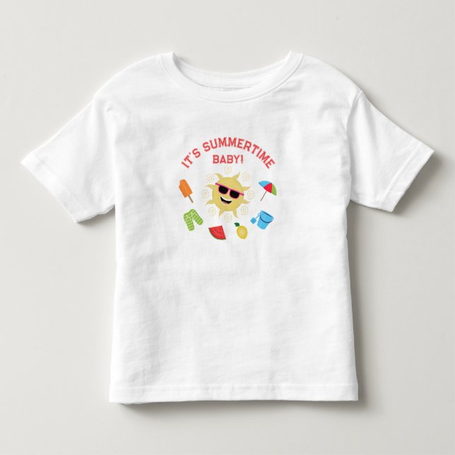 T-shirt Pour Les Tous Petits Simplement été (Devant)