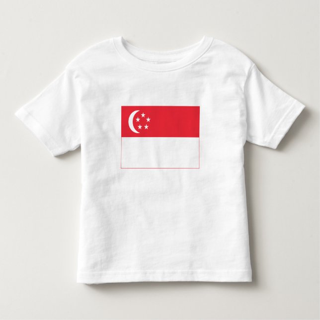 T-shirt Pour Les Tous Petits Singapore Flag (Devant)