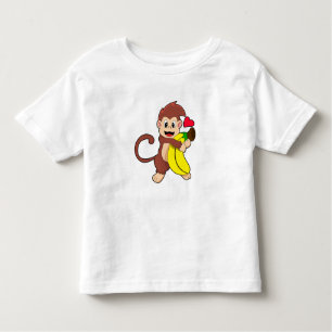 T-shirt Pour Les Tous Petits Singe à la banane