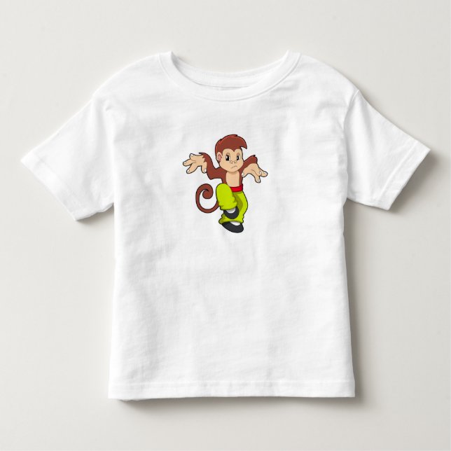 T-shirt Pour Les Tous Petits Singe aux arts martiaux Kungfu (Devant)