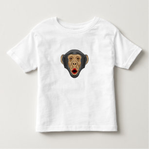 T-shirt Pour Les Tous Petits Singe avec bouche baisée