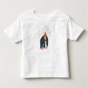 T-shirt Pour Les Tous Petits Singe Chimpanzé Fête Animaux Fête Fête