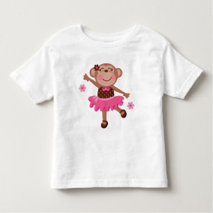 T-shirt Pour Les Tous Petits Singe de ballet mignon