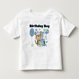 T-shirt Pour Les Tous Petits Singe de garçon avec le ęr anniversaire de cadeaux