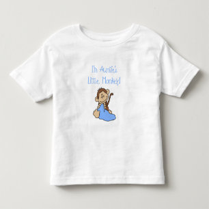 T-shirt Pour Les Tous Petits Singe de la tante - Chemises et cadeaux bleus