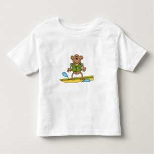 T-shirt Pour Les Tous Petits Singe de surfer d'été