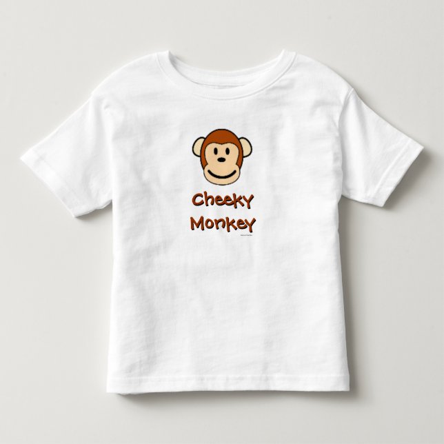 T-shirt Pour Les Tous Petits Singe effronté (Devant)