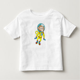 T-shirt Pour Les Tous Petits Singe en astronaute