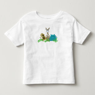 T-shirt Pour Les Tous Petits Singe, Girafe et Hippopotame
