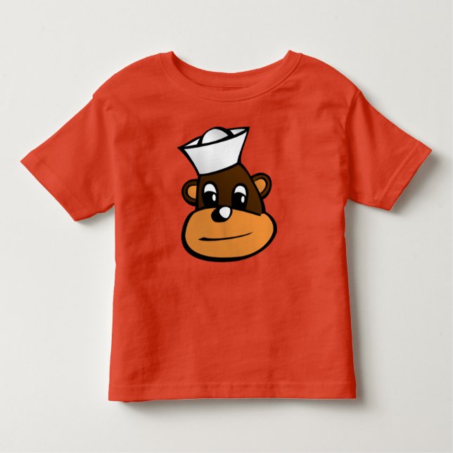 T-shirt Pour Les Tous Petits Singe marin (Devant)
