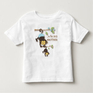 T-shirt Pour Les Tous Petits Singe mignon de frère avec le SIS de bébé de Lil