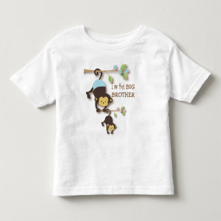 T-shirt Pour Les Tous Petits Singe mignon de frère avec le SIS de bébé de Lil