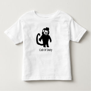 T-shirt Pour Les Tous Petits Singe noir