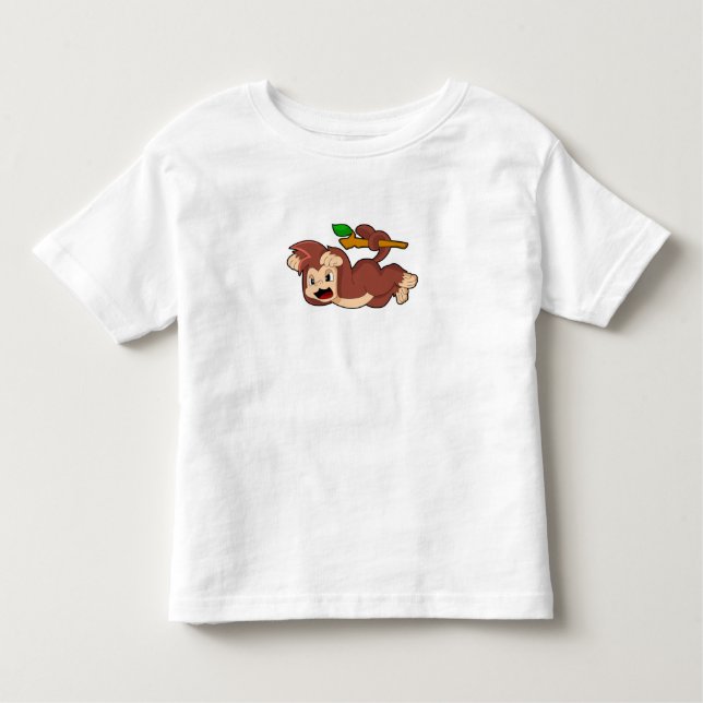 T-shirt Pour Les Tous Petits Singe rugissant (Devant)