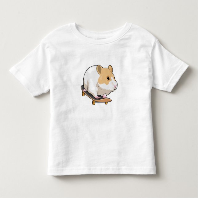 T-shirt Pour Les Tous Petits Skate de Hamster (Devant)