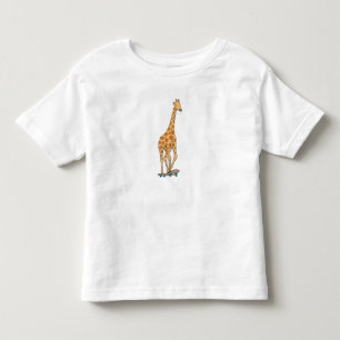 T-shirt Pour Les Tous Petits Skateboard girafe