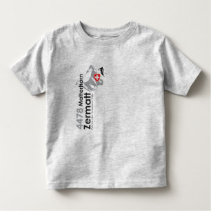 T-shirt Pour Les Tous Petits Ski de Matterhorn-Zermatt