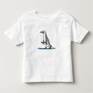 T-shirt Pour Les Tous Petits Ski de Penguin
