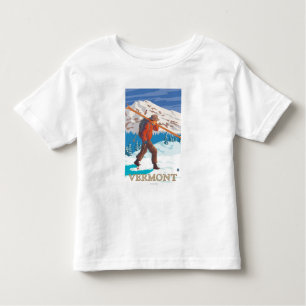 T-shirt Pour Les Tous Petits Skis de transport de VermontSkier