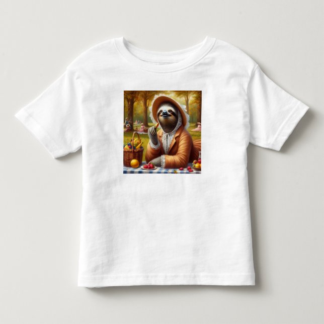 T-shirt Pour Les Tous Petits Sloth Picnic (Devant)