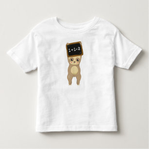 T-shirt Pour Les Tous Petits Sloth School, Jolie Sloth, Baby Sloth, School Boar
